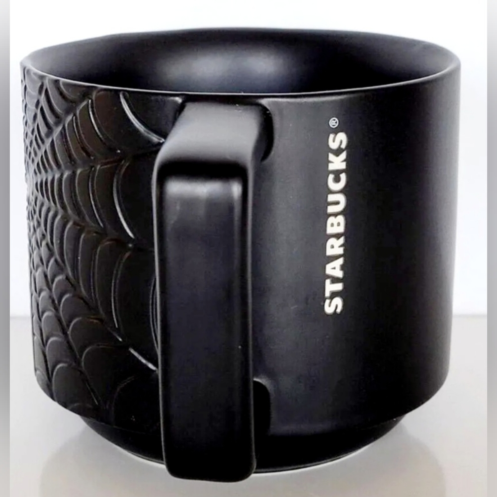 Starbucks Halloween 2019 Black Spider Web Ceramic Mug 12 oz Rare - Picture 6 of 6